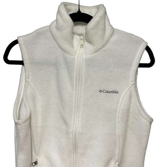 Columbia Benton Springs Fleece Vest in Seasalt Color White - Picture 7 of 9